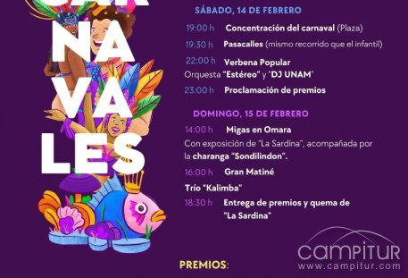 Ahillones se prepara para vivir tres días de Carnaval con pasacalles, verbena, migas y la quema de “La Sardina”